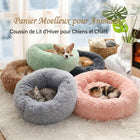 Coussin donut apaisant — Lit moelleux anti-stress chat & chien