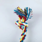 Corde dentaire à mâcher pour chien — Coton tressé, coloris aléatoire