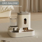 Distributeur de croquettes 2-en-1 — Réserve + eau