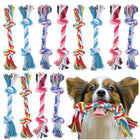 Corde dentaire à mâcher pour chien — Coton tressé, coloris aléatoire