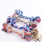 Corde dentaire à mâcher pour chien — Coton tressé, coloris aléatoire