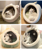 Panier grotte cosy — Cocon feutre pour chat
