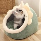 Panier grotte cosy — Cocon feutre pour chat