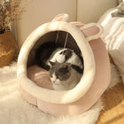 Panier grotte cosy — Cocon feutre pour chat