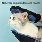 Gant de toilettage silicone — Brosse anti-poils chat & chien